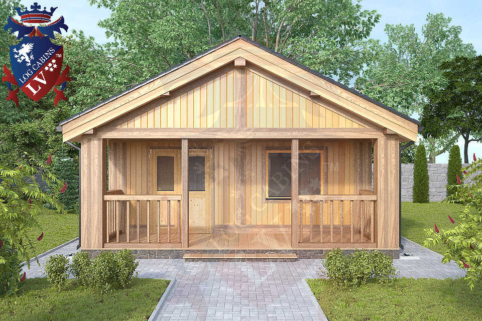 1 bedroom Residential log cabins  763