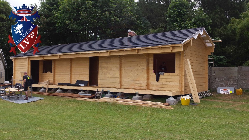 laminated  log cabins 