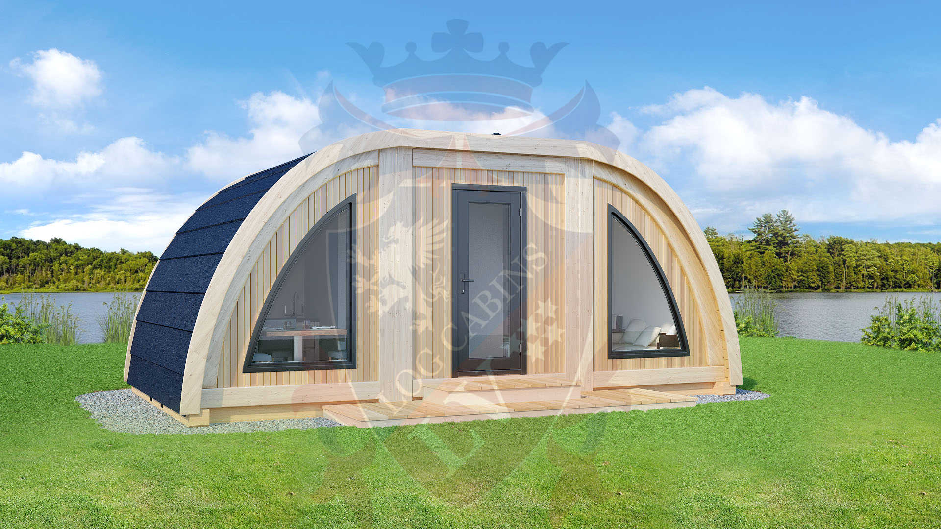 Timber frame highly insulated camping Pods 1