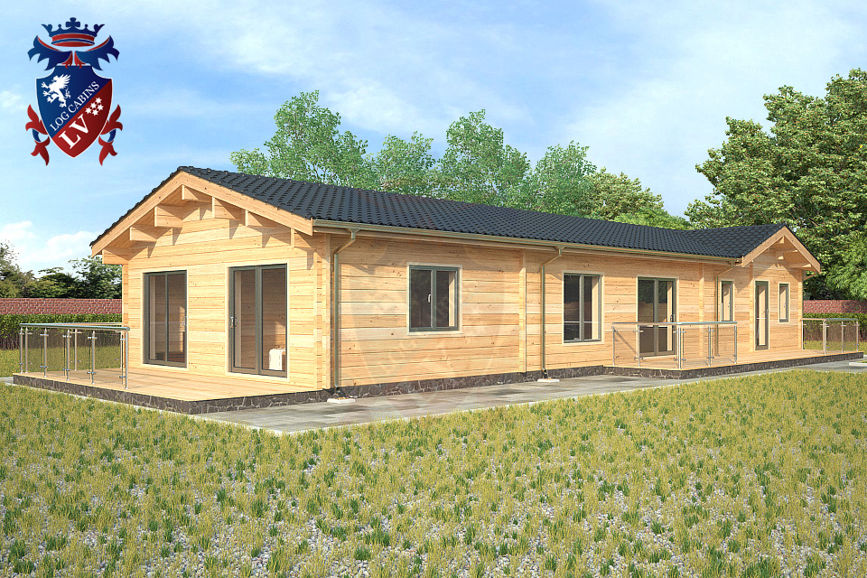 Engineered Glulam Residential Twin Skin Log Cabins
