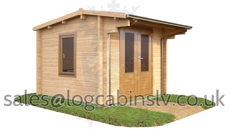 Deluxe Log Cabin Longfield 3.0 m x 3.0 m dlclv4005