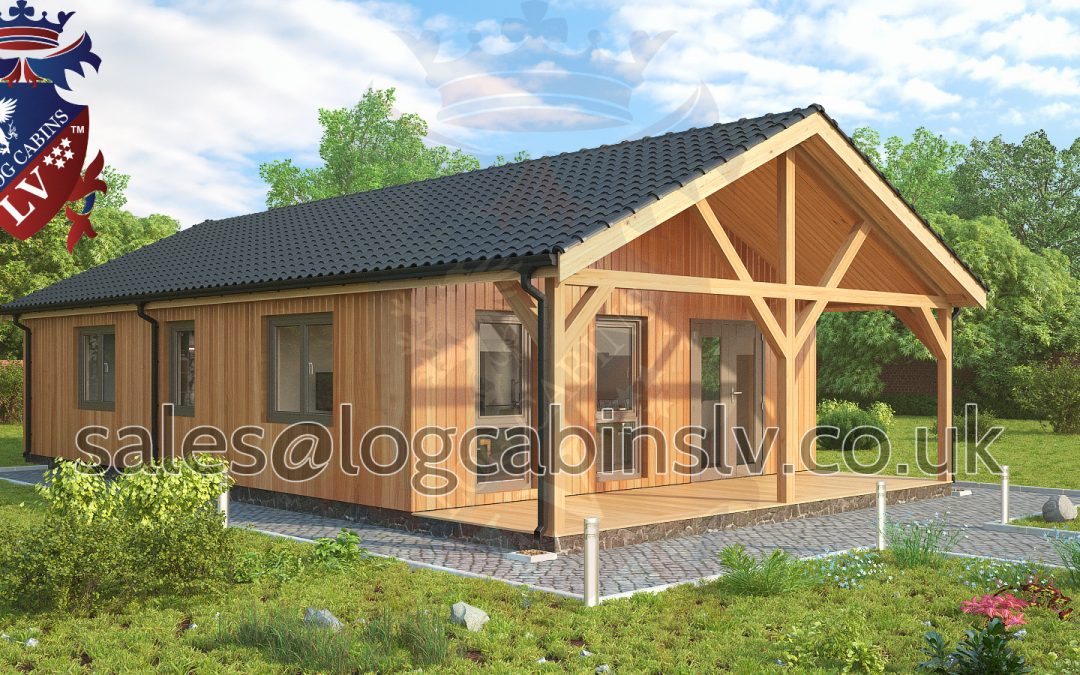 Timber Frame Residential Building Cobham 6.8 m x 12.4 m rtfblv2173